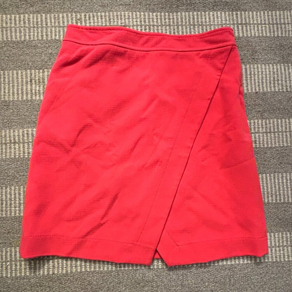 LOFT Red Pencil Mini Skirt Size 2